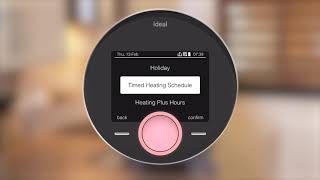 Setting Schedules in Ideal Heating Halo Combi [upl. by Tips]