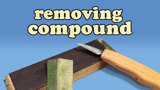 Removing Compound From a Leather Strop [upl. by Vandyke]