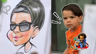 Live caricatures fast sketch and simple art coloring [upl. by Coussoule]