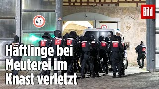 Gefängnismeuterei Polizei stürmt Knast in Thüringen  JVA Untermaßfeld [upl. by Kara-Lynn]