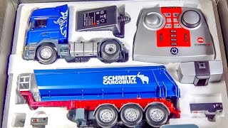 RC truck SCANIA gets unboxed loaded amp dirty for the first time [upl. by Aleahc]