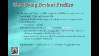 MMPI 2 Validity Scales [upl. by Nahtanaoj]