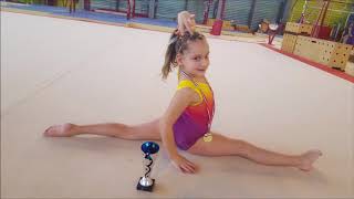 competition gymnastique poussine performance capucine 7 ans 2018 [upl. by Slade]