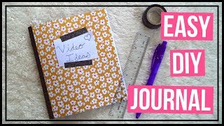 Easy DIY Journal  How To Make Your Own Journal [upl. by Assirehs]