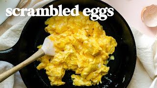 SCRAMBLED EGGS  How To Make Perfect Scrambled Eggs for Breakfast [upl. by Arak]