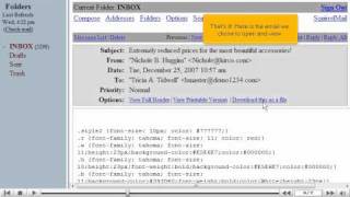 How to open an email message in SquirrelMail [upl. by Felicidad377]