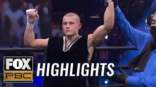 Eimantas Stanionis defeats Gonzalez by ninthround KO in PBC Fight Night  HIGHLIGHTS  PBC ON FOX [upl. by Dar]