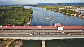 Hessen von oben  Schiersteiner Brücke [upl. by Willette933]