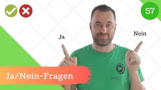 57 Ja  Nein  Fragen Entscheidungsfragen einfach erklärt [upl. by Neliak]