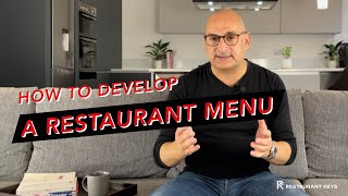 How To Develop A Restaurant Menu [upl. by Chem]