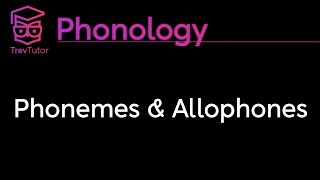 Phonology Phonemes Allophones and Minimal Pairs [upl. by Llednahc]