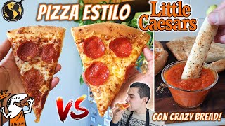 Como hacer Pizza estilo Little Caesar y Crazy Bread Sticks  Cocina Universal [upl. by Irtak]