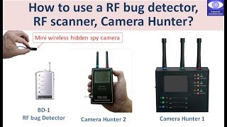 How to use a RF Bug detector Camera Hunter RF Video Scanner to find a Hidden SPY Camera [upl. by Nillek]