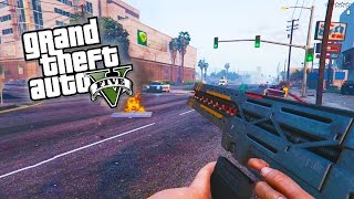 GTA 5 Next Gen  Instantly Unlock the Railgun Glitch GTA 5 PS4 Railgun Gameplay [upl. by Dabbs]