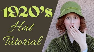 Following a 1920s Cloche Hat Tutorial [upl. by Grimbly916]