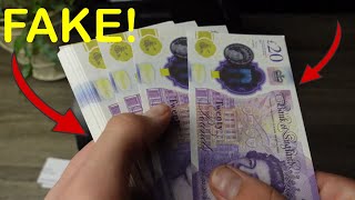 Super Realistic PropFake British Pounds Review  Prop UK GBP [upl. by Fortna]