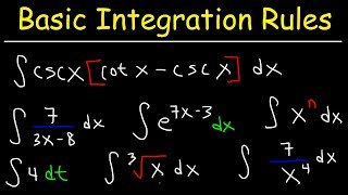 Basic Integration Problems [upl. by Naerb]