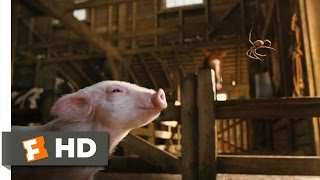 Charlottes Web 310 Movie CLIP  Wilbur Meets Charlotte 2006 HD [upl. by Jannery]