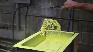 See the Fluidized Bed Powder Coating Process [upl. by Ayikan]