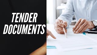 Tender Documents in Construction Projects  PreContract Stage [upl. by Cornelius]