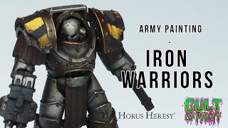 How to Paint IRON WARRIORS Space Marines for The Horus Heresy and Warhammer 40k [upl. by Timothy470]