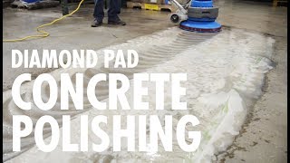 DIAMOND PAD Concrete Polishing by Ultra Chem Labs [upl. by Harobed]