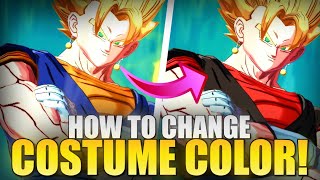 HOW TO CHANGE COSTUME COLOR FOR YOUR UNITS Dragon Ball LEGENDS [upl. by Larual242]