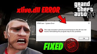 How to Fix Xlivedll Error in GTA 4  how to fix xlivedll missing 2021 [upl. by Mastrianni607]