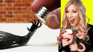 INSANE VENOM MAGNETIC SLIME ASMR MARVEL EXPERIMENTS [upl. by Aksel724]