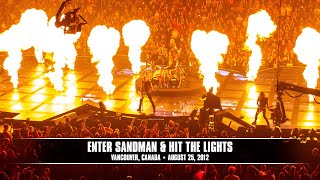 Metallica Enter Sandman amp Hit the Lights Vancouver Canada  August 25 2012 [upl. by Bourke680]