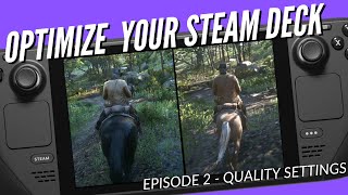 Steam Deck Optimization Guide Ep 2  Perfect Graphics Settings [upl. by Atsylak]