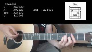 U2  With Or Without You EASY Guitar Tutorial With ChordsLyrics [upl. by Elehcir]