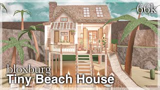 Bloxburg  Tiny Beach House Speedbuild [upl. by Euqenimod]