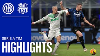 INTER 02 SASSUOLO  HIGHLIGHTS  SERIE A 2122 ⚫🔵 [upl. by Moor]