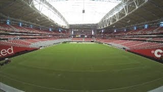 TIME LAPSE Turf moves out at University of Phoenix stadium field [upl. by Siramad758]