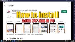 How To Install adda247 App In Pc [upl. by Himelman]