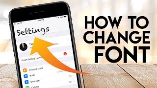 How to Change iPhone Font Style iOS 12 [upl. by Ardeth]