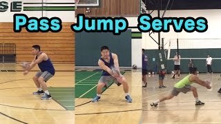 Passing Jump Serves  How to PASS a Volleyball Tutorial [upl. by Odrude]