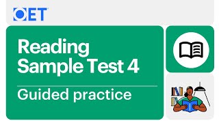 OET Reading Sample Test 4  Guided Practice [upl. by Siraved]